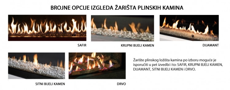 KAMIN LUNA 1000 CL/CR DIAMOND GAS