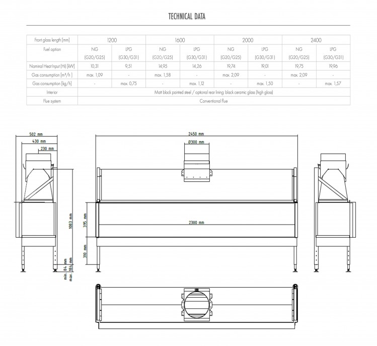 KAMIN S 2400 F GAS