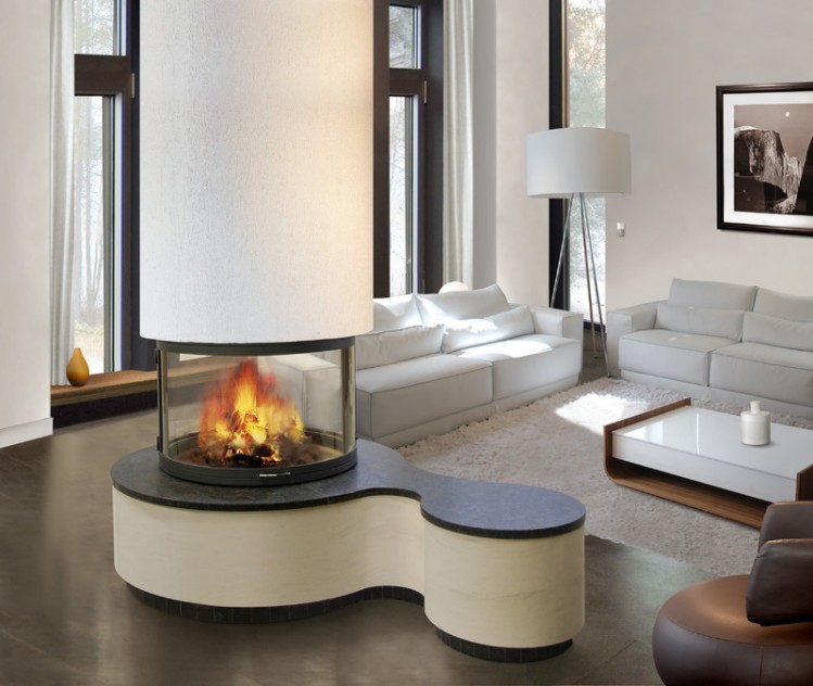 KAMIN PANORAMIQUE SUSPENDU