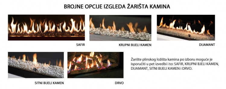 KAMIN LUNA 1300 H GOLD GAS - 2